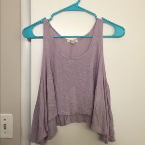 Light purple love culture tank top